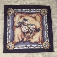 Vintage Wamcraft Bandana Unisex Southwest Multicolor MADE IN USA RN14193