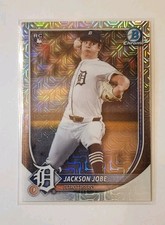 Jackson Jobe Rookie Mojo Refractor 2025 Topps Bowman Chrome Baseball