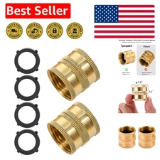 Durable 2 Pack Dual Swivel Female Garden Hose Connectors - Leak-Proof Design