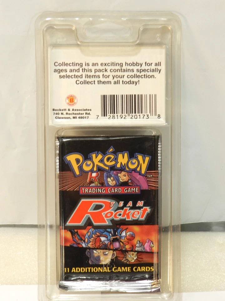 Vintage 1999 Pokémon Team Rocket Booster Blaster 2 PK Sealed  Rare Beckett - Image 4 of 4