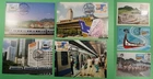 DR WHO TAIWAN CHINA 7 FDC MAXIMUM CARD TRAIN/SHIP/BUILDING R63137