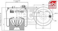 Febi Bilstein 177168 Federbalg FüR Luftfederung