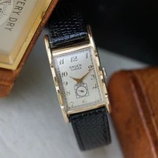 Gruen Vintage Curvex Precision 10k Gold Filled Scalloped 1940s