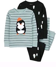 Kids 4pc Penguin Pajama Sets size 18M
