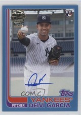 2021 Archives Fan Favorite 1982 Topps Blue /25 Deivi Garcia #FFA-DG Auto 1z4