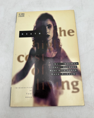 #ad Death The High Cost of Living SIGNED Neil Gaiman Graphic Novel DC Comics $34.99