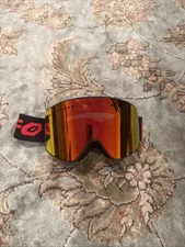 Red Ski Goggles OTG Winter Snow Snowboard Anti Fog UV400 Protection Comfy Unisex