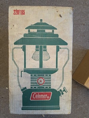 #5445 1970's Coleman 228F195 Dual Mantle Lantern, New In Box !