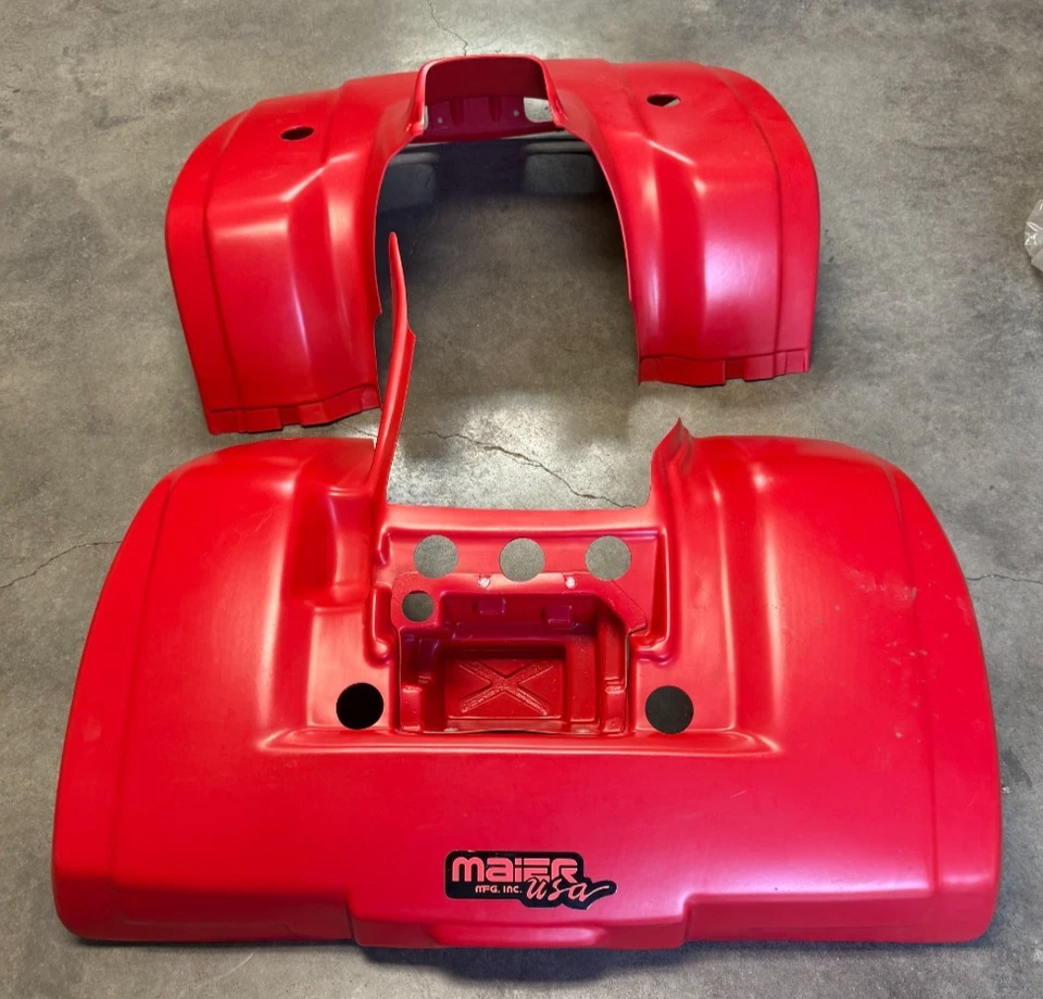 全新 Maier 本田 Fourtrax 300 TRX300 前后红色挡泥板挡泥板套装 — 第 2/3 张图片