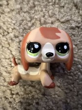 Authentic Littlest Pet Shop 2035 Brown tan Dachshund