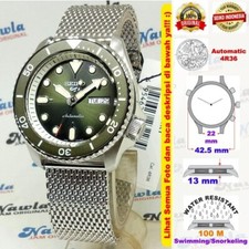 Brand New Seiko 5 Sports SRPD75K1 4R36 Automatic Green Dial Men Watch Diver