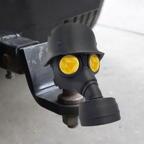 Fun Gasmaske Helm Anhänger Anhängerkupplung Abdeckkappe für Auto Wohnwagen Deko - Bild 108 von 133