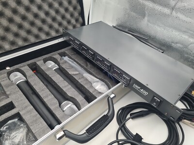 Omnitronic UHF 400 Funkmikrofon System  4 x Wireless Microphone