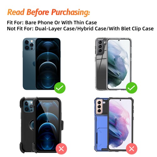 Phone Pouch Belt Clip Holster Wallet Case For Apple iPhone 15 14 13 12 11 XS Max - Picture 12 of 43