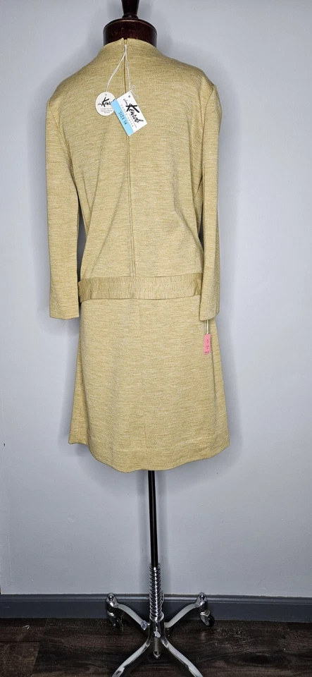 Винтажный 1960-х 1970-х James Kenrob новый с ярлыками новый с Ярлыками желтовато-коричневый Shift платье размер большой - Изображение 2 из 4