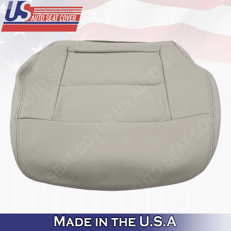 适用于 2014 梅赛德斯奔驰 E350 E550 发球杆底部皮革保护套浅灰色 — 第 3/4 张图片