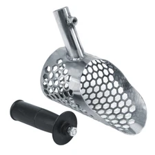 Dune Scoops Stingray 6"x3.5" Stainless Steel Metal Detector Sand Scoop w/2 mount