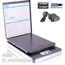 SAGA Digital Postal Scale 86lb X 0.1oz Shipping Scale Weight Postage W/AC In