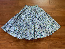 1950's Vintage Handmade Novelty Print Circle Skirt S