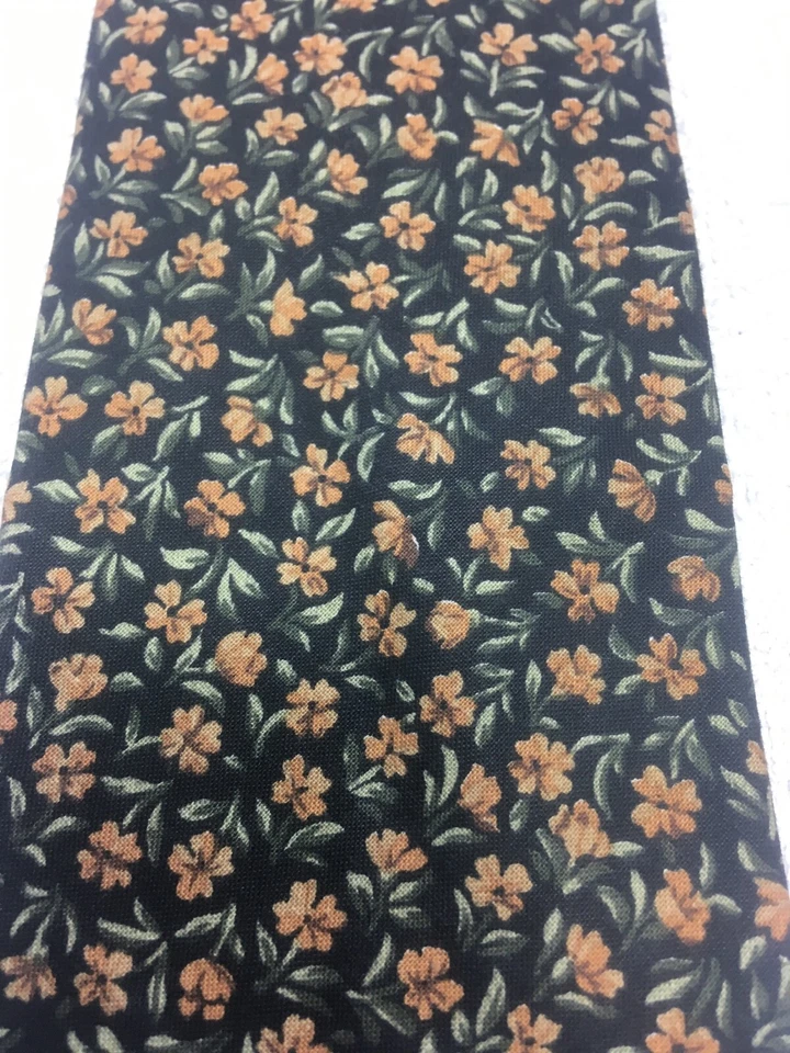 ТАНГО МУЖСКОЙ ГАЛСТУК ЧЕРНЫЙ С КОРИЧНЕВЫЙ И ЗЕЛЕНЫЙ ЦВЕТОЧНЫЙ 3,75 X 56 - Изображение 3 из 4