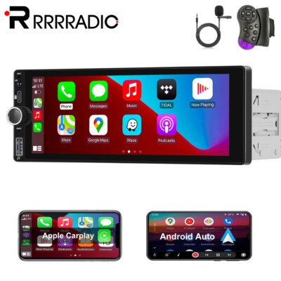 1 DIN 7'' Autoradio Wireless Apple CarPlay Android Auto Touchscreen BT FM/RDS SWC