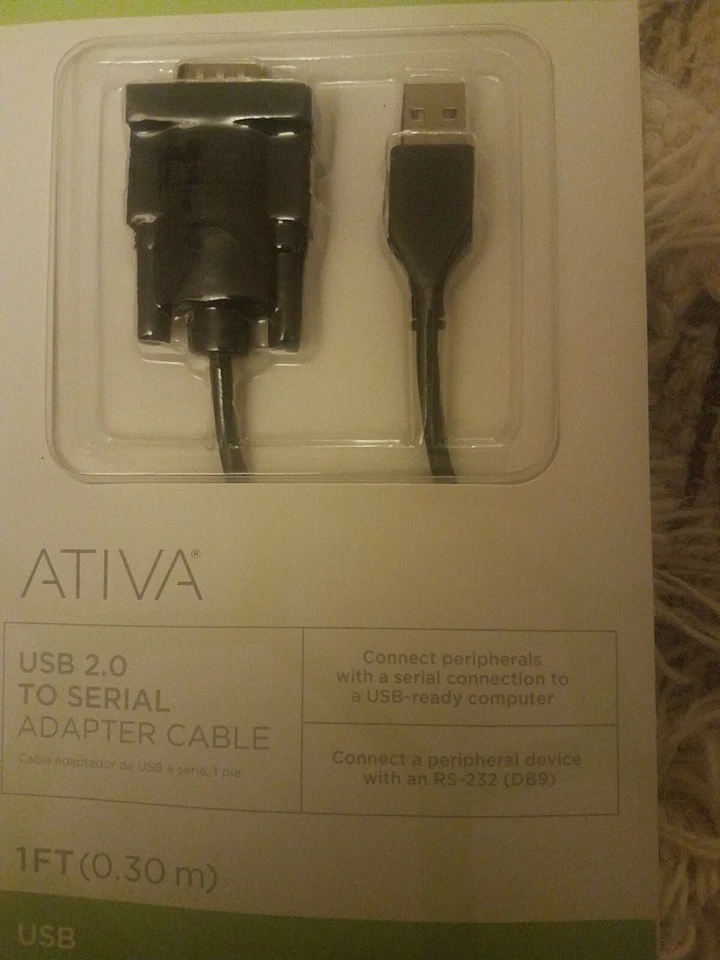 Ativa USB 2.0 To Serial Adapter Cable 1 Ft  - Image 3 of 4