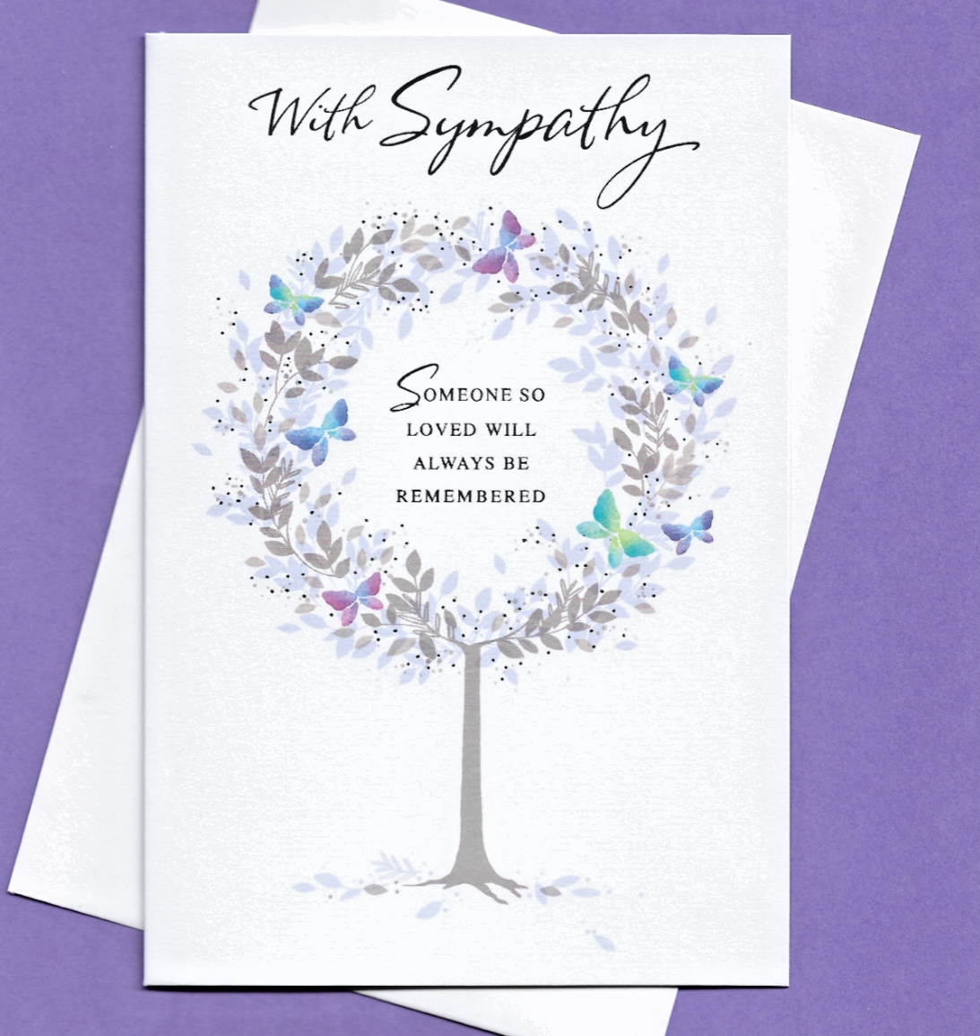 With Sympathy Card Someone So Loved Always Be Remembered Condolence Bereavement