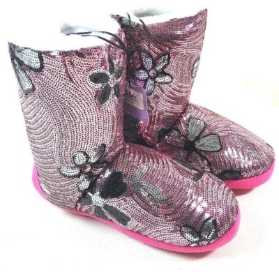 NEW M & F WESTERN BLAZIN ROXX BOOT SLIPPERS YOUTH GIRLS Sequin SIZE MEDIUM