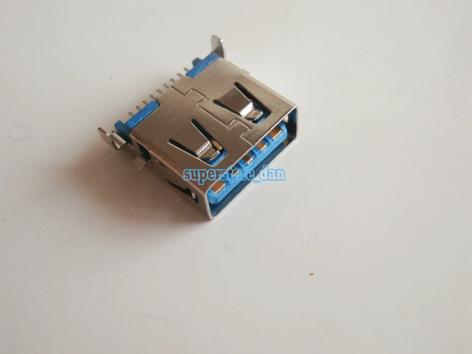 2X USB 3.0 Female Type-A 9 Pin SMT SMD Panel Mount DIP USB Connector 90° Legs - Image 4 of 4