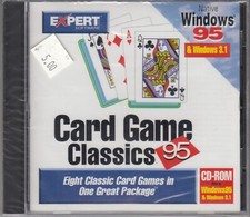 EXPERT SOFTWARE - Card Game Classics 95 for Windows 95 3.1 NEW SEALED