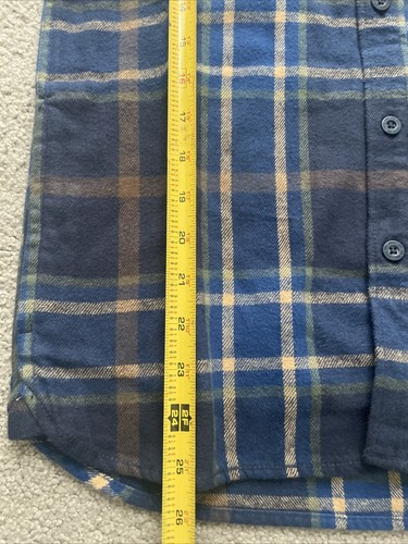 Vans Boys Sz. Large Flannel Blue Plaid Hoodie Hoody Long Sleeves Shirt NW/Tags - Picture 8 of 10