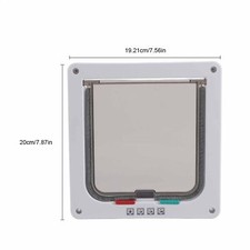 Taille S 4 Voie Verrouillable Pet Cat Petit Chien Flap Door Pour Les Soins D Sgs