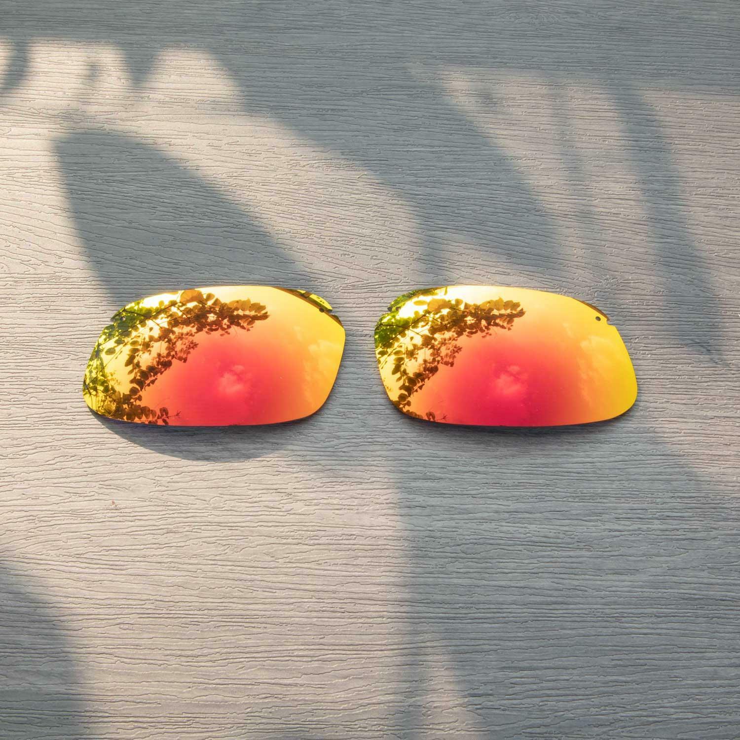 Walleva Polarized Fire Red Replacement Lenses For Maui Jim Kanaha