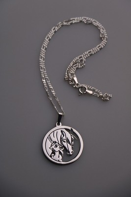 mother and child horse necklace