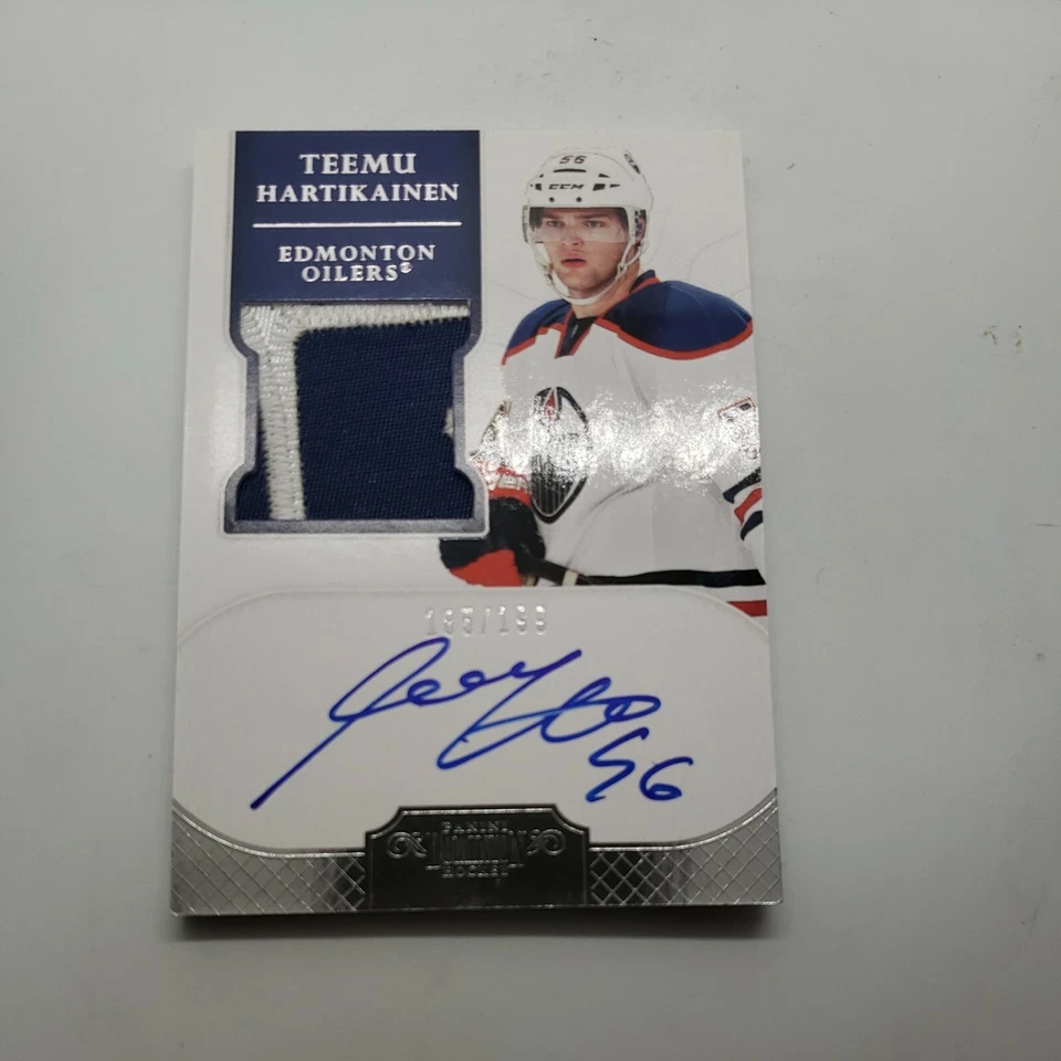2011-12 Panini Dominion Teemu Hartikainen  Rookie Patch Auto /199 - #147 - Image 3 of 4