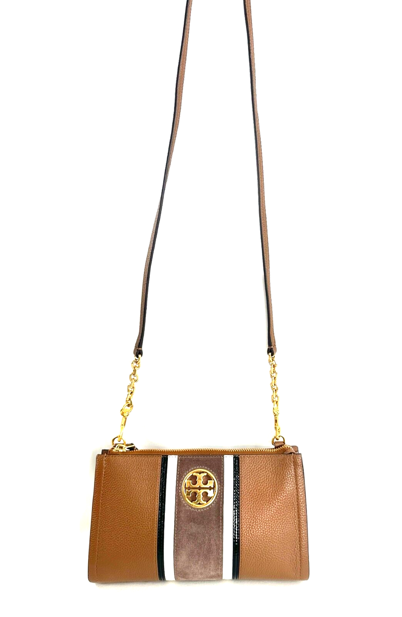 Kalinga Ashok Carson Zip Top Crossbody Bag Tory Burch Chain