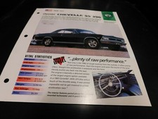 1966 Chevrolet Chevelle SS 396 Spec Sheet Brochure Photo Poster