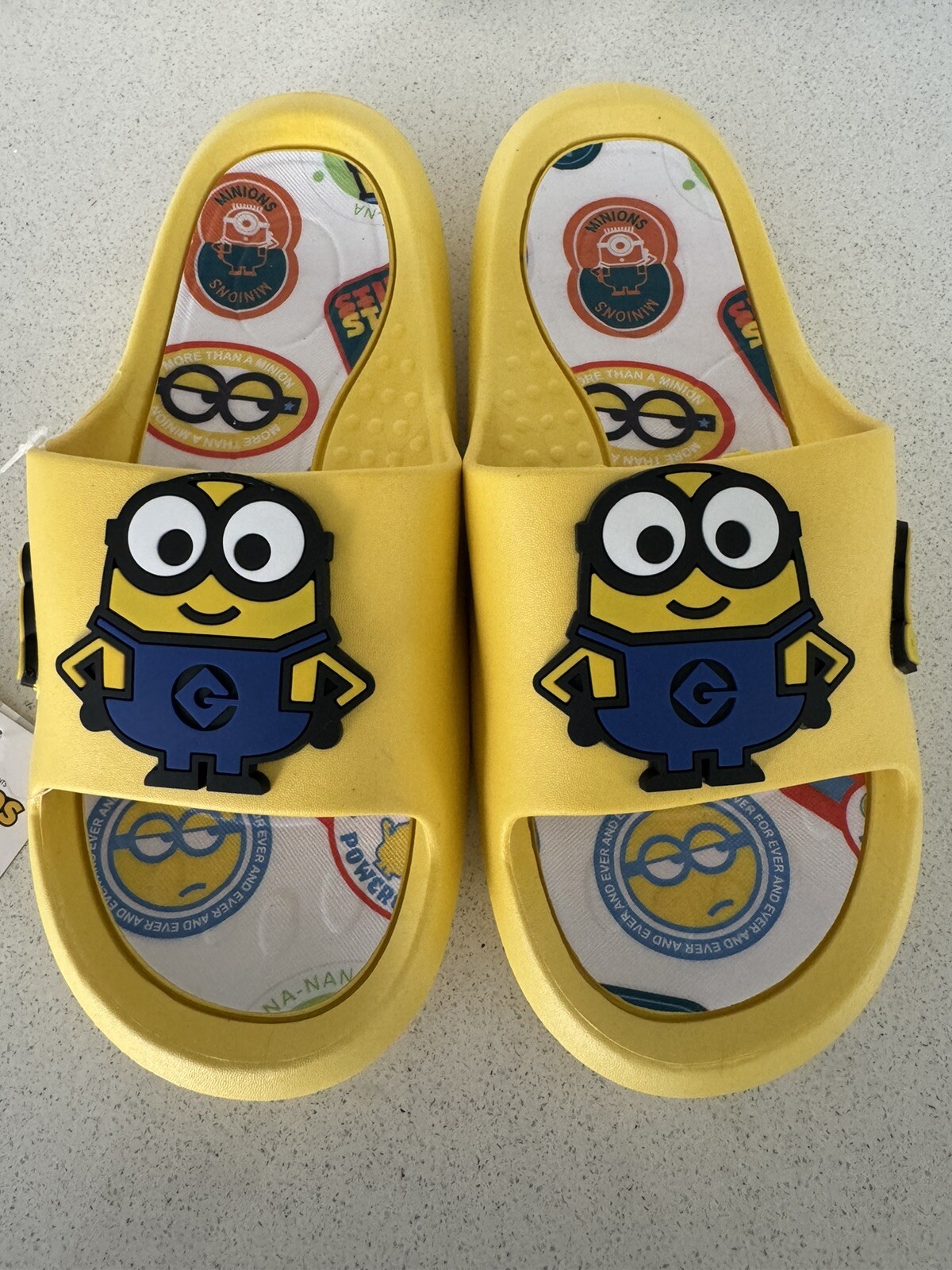 PANTOFOLA D’ORO Scarpe scorrevoli estive Minions per bambini Bob Minion 36 37 taglia nuove