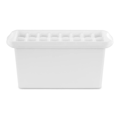 Sterilite Ice Cube Bin, Narrow Space-Saving Design, BPA-Free Plastic, White - Picture 16 of 26