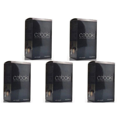 5 box Caboki Hair Building Fiber bold thinning Natural Black Dark Brown 25 Grams