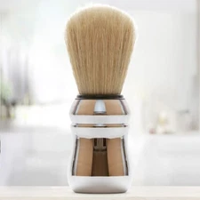 PRORASO Shaving Brush with Natural Boar Bristles, Lightweight Handle, Green Line
