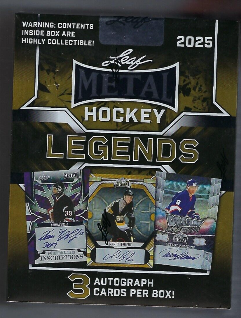 2025 Leaf Metal Legends Hockey Hobby Box | eBay