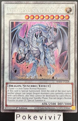 Carta Jumbo Yu-Gi-Oh! Azure-Eyes Silver Dragon - Edición Especial Coleccionable