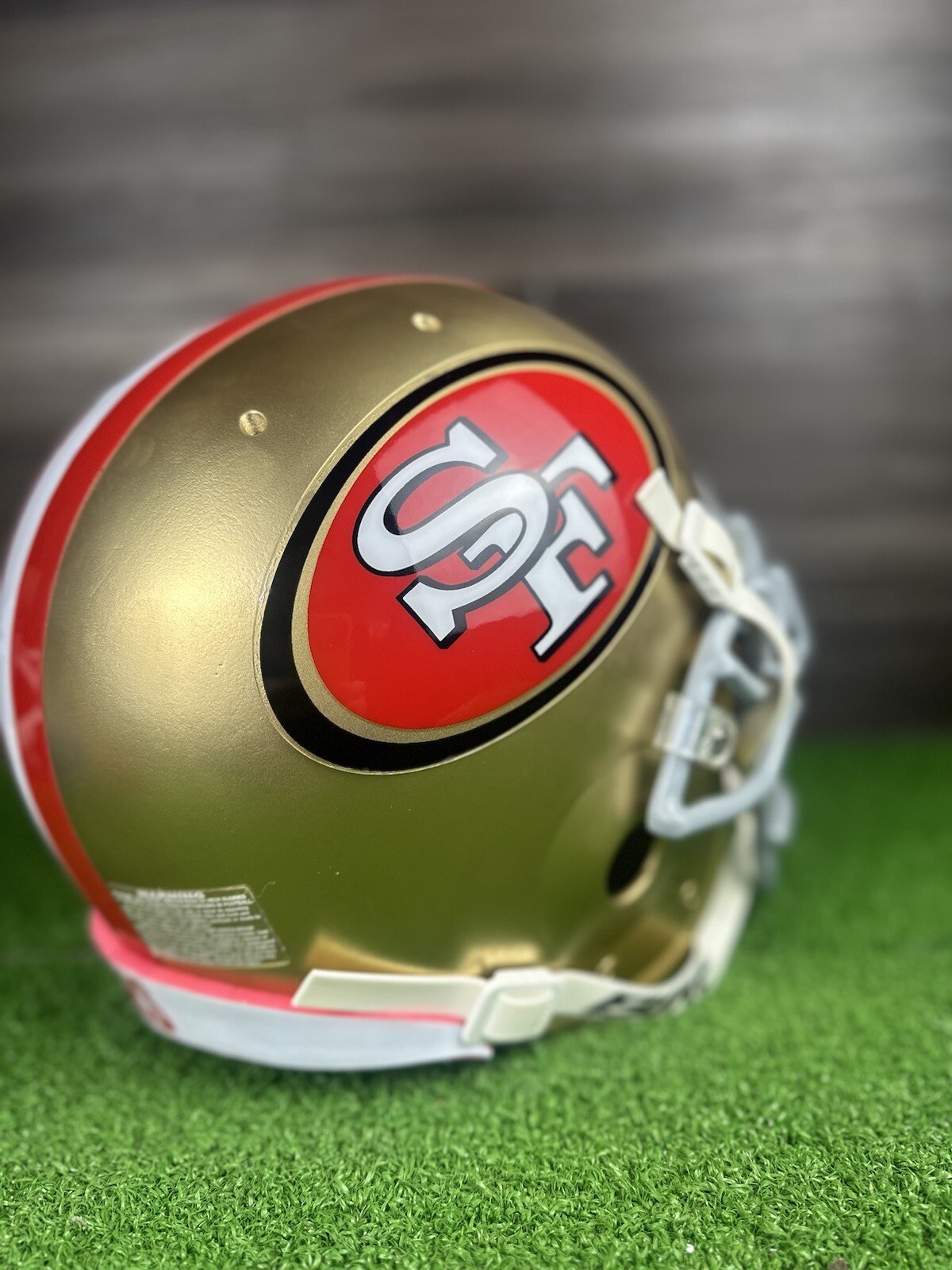 NFL football helmet SF 49ers Adult Medium authentic full size eBay
