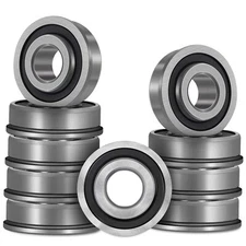 Flanged Ball Bearings ID 3/4" x OD 1-3/8" 10 Pack Lawn Mower Carts Wheelbarrows