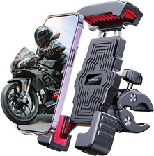 Motorcycle Phone Mount,3s Quickly Install,1 Second Automatic Lock  Release,