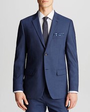 Theory Wellar Men s Blazer 40R Blue Wool Tovare Notch Lapel Sport Coat