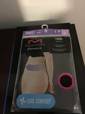 NEW SIZE X-LARGE  WOMEN MAIDENFORM FLEXEES TAME YOUR TUMMY LACE SHAPING THONG