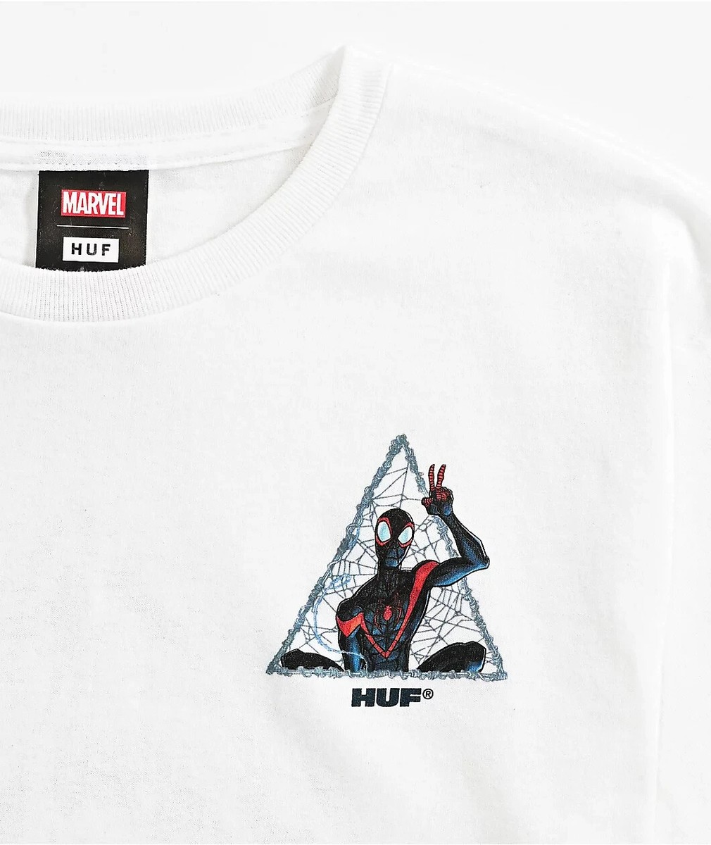HUF x Spider-Man Universe Kids Miles TT White T-Shirt XL