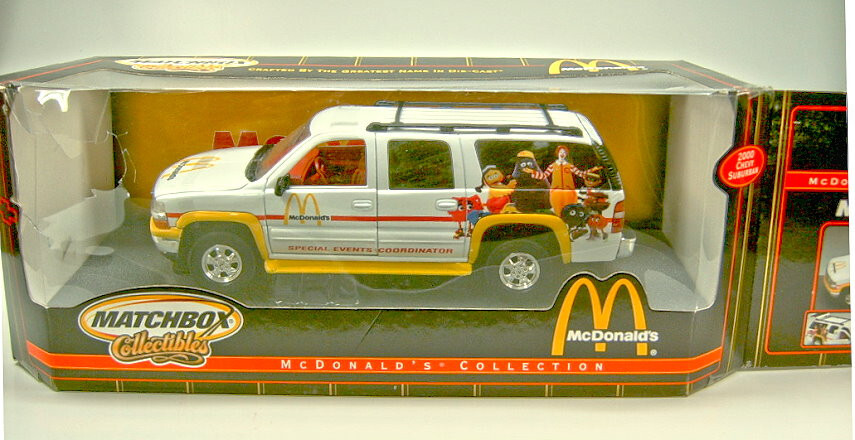 ミニカー CHEVY SUBURBAN/THE 2000 McDonald's Matchbox 2000 Chevrolet Suburban weiß 
